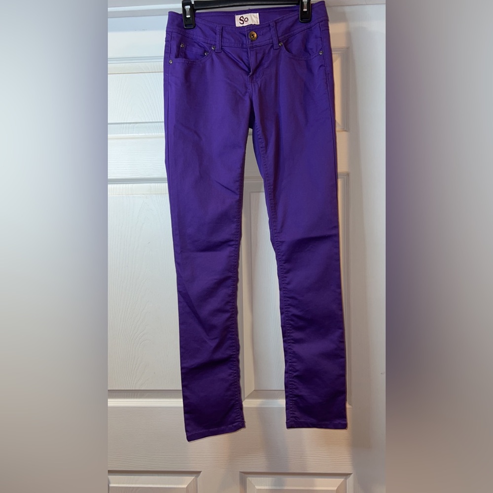 SO dark purple jeggings